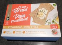 Pain croustillant seigle et blé