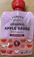 Organic Apple Sauce with Probiotics Strawberry
