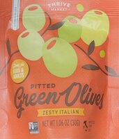 Zesty Italian Pitted Green Olives