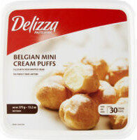 Belgium mini cream puffs