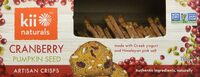 Cranberry Pumpkin Seed Artisan Crisps