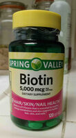 Spring Valley Biotin 5,000 mcg