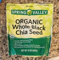 Organic whole black chia seed