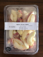 Red apple slices