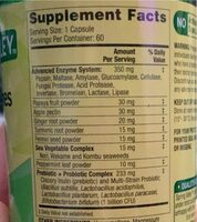 Digestive enzymes formula