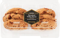 Decadent toffee pecan cookies