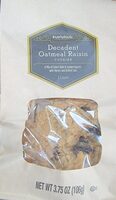 Decadent oatmeal raisin cookies