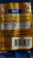 Sliced White Mushrooms