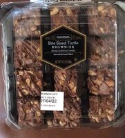 Bite sized turtle brownies
