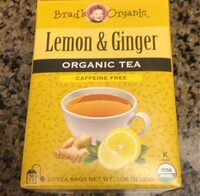 Lemon ginger organic tea caffeine free