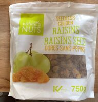 Seedless goden raisins