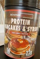 Protein pancakes and syrup