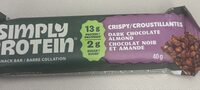 Crispy Dark Chocolate Almond Snack Bar