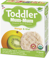 Organic Toddler Mum-Mum Mango & Kiwi Rice Biscuits
