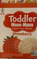 Organic Toddler Mum-Mum Strawberry Rice Biscuits