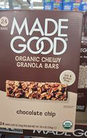 Organic Chewy Granola Bars chocolate chip