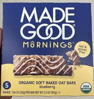 ORGANIC SOFT BAKED OAT BARS blueberry