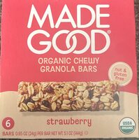 Organic Chewy Granola Bars- Strawberry