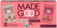 Soft baked mini cookies