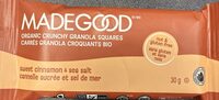 Organic Crunchy Granola Squares sweet cinnamon & sea salt