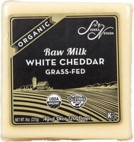 Organic Raw Milk White Cheddar