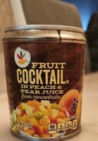 Fruit cocktail in peach & Pearl Juice from concéntrate