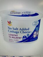 Giant Cottage Cheese Small Curd Low Fat 1% Milkfat No Salt Added