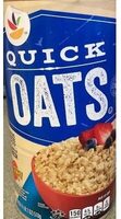 Microwavable quick oats