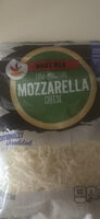 Mozzarella cheese traditionally shredded
