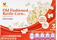 Old fashioned kettle corn popcorn