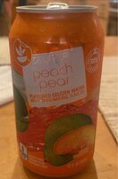 Peach Pear Flavored Seltzer Water