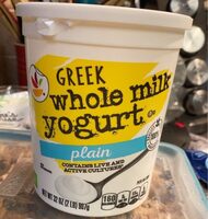 Greek whole milk yogurt