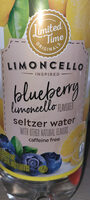 Flavored seltzer water, originals limoncello blueberry