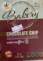 Chocolate chip flavored mini muffins