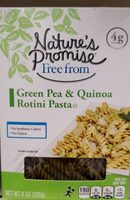Green pea and quinoa rating pasta