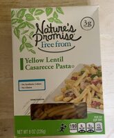 Yellow lentil casarecce pasta