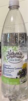 Sparkling blueberry lemon water