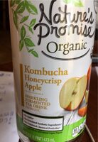 Organic probiotic kombucha honeycrisp apple sparkling