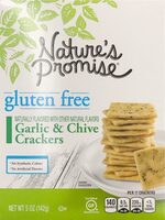 Gluten free Garlic & Chive Crackers