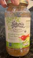 Natures promise organic garden vegetable pasta sauce