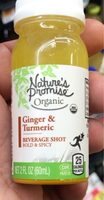 Ginger and turmeric beverage shot