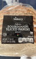 Sourdough sliced panini bread