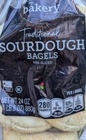 Stop & Shop The Bakery Traditional Sourdough Pre-Sliced Bagels - 6 ct