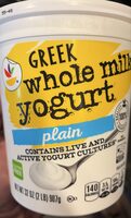 Greek whole milk yogurt plain