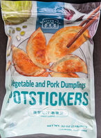 Vegetable and pork dumplings