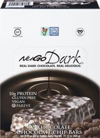 Dark chocolate chocolate chip bars