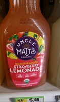 No sugar added strawberry lemonade