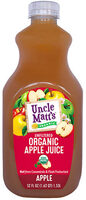 Organic apple juice