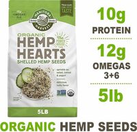 Organic Hemp Hearts, Shelled Hemp Seeds