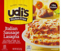 Gluten free frozen italian sausage lasagna